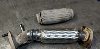 Замена гофры глушителя