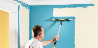 Окрашивание стен профессионалами. Преимущества