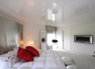 Глянцевые натяжные потолки