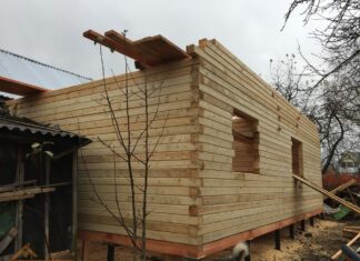 Пристройка к дому из бруса