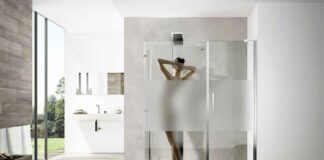 Перегородка из матового стекла