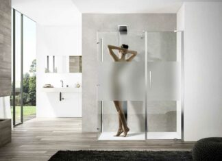 Перегородка из матового стекла