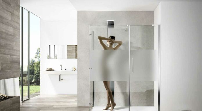 Перегородка из матового стекла