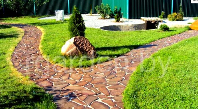 Использование плитняка для дорожек