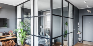 Использование стеклянных перегородок в жилом интерьере и офисе