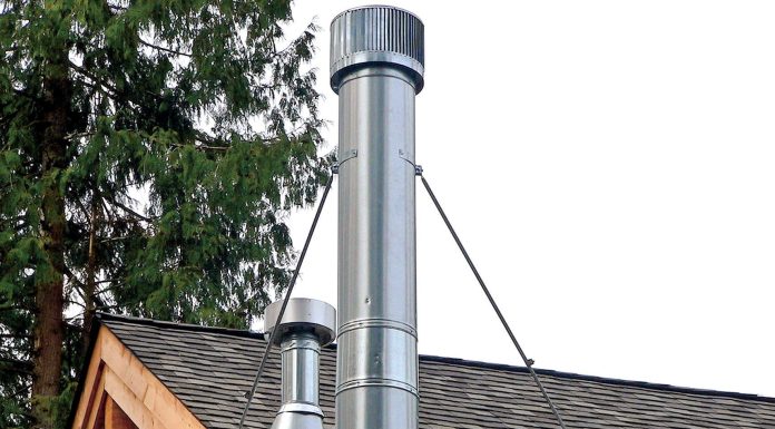 Правила установки дымохода через перекрытие