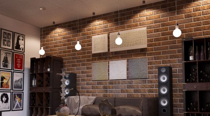 Декоративный кирпич в интерьере