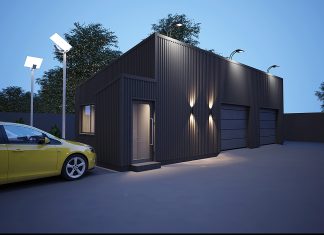 Строительство гаража из сэндвич-панелей