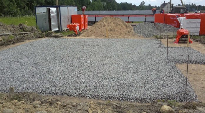 Щебень для фундаментных работ