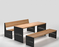 Уличная садовая и парковая мебель: материалы и конструкция