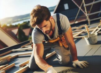 Полусухая стяжка плоской кровли: особенности и процесс укладки