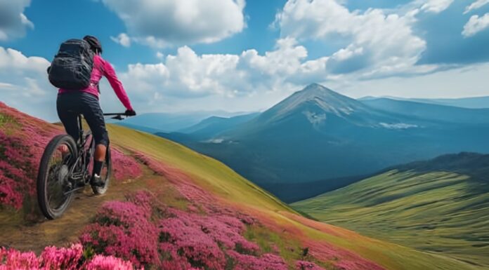 Розовый велосипед для гор: выбор свободных духом
