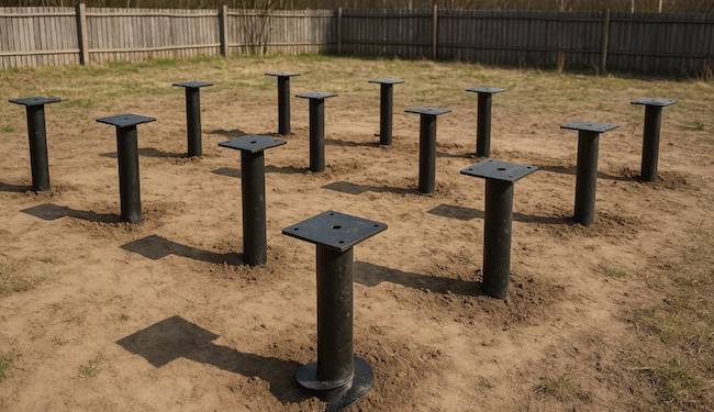 Фундамент на винтовых сваях своими руками: пошаговая инструкция от разметки до обвязки