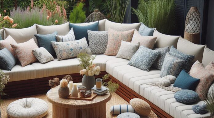 Матрасы и подушки для садовой мебели: комфорт на свежем воздухе