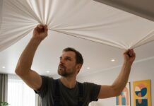 Натяжные потолки: описание и особенности установки