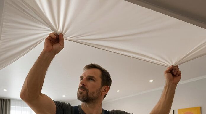 Натяжные потолки: описание и особенности установки