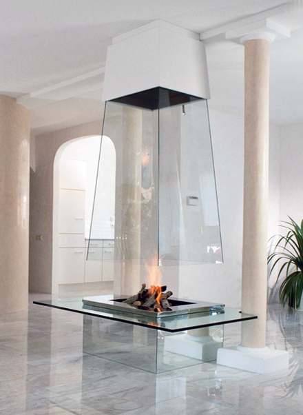 Glass Fireplace